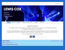 Tablet Screenshot of lewiscox.net